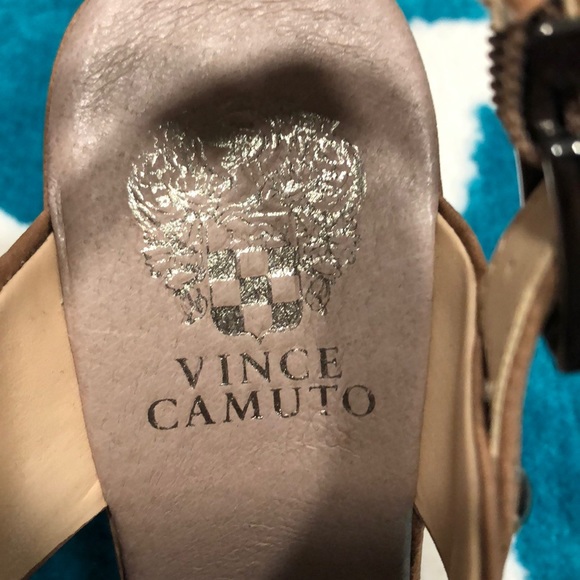 Vince Camuto Tan Leather Wedges (Never Worn) - Picture 2 of 6